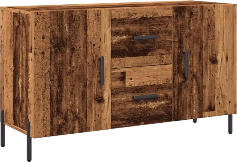 Aparador Syfax de madera y metal en color marrón An/P/Al: 100 x 36 x 60 cm