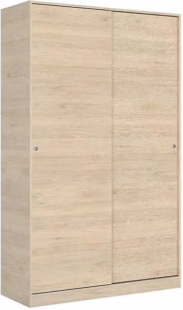 Armario de 2 puertas correderas Dekit Slide Plus color roble, An/P/Al: 120 x 50 x 204 cm