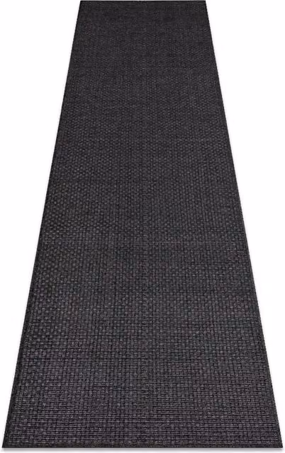 Alfombra de pasillo Sion RUGSX de tejido plano en gris, An/Al: 80 x 250 cm
