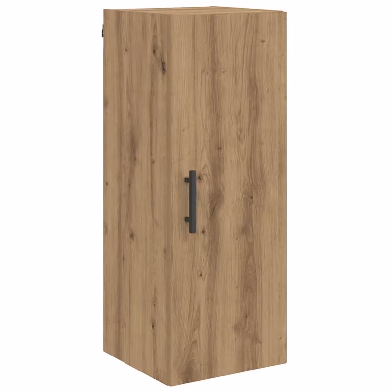 Armario de pared vidaXL en Roble Artisan con puertas batientes y estantes internos, An/P/Al: 34 x 34 x 90 cm