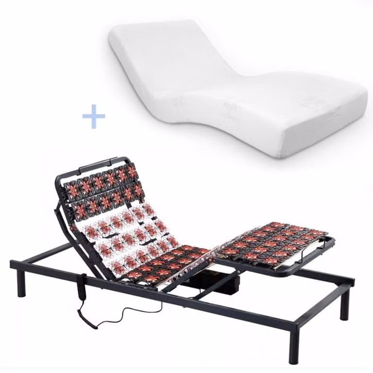 Cama eléctrica Reca Bedding con colchón de espuma viscoelástica y mando inalámbrico An/P/Al: 190 x 70 x 30 cm