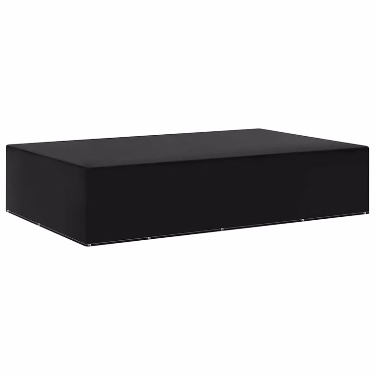 Pack de 2 fundas impermeables para muebles de jardín vidaXL en color negro, An/P/Al: 325 x 205 x 70 cm