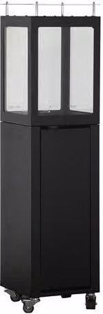 Estufa de pellets para exterior Nora Flames Ilios de 5 kW en color negro