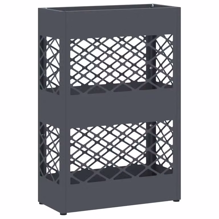 Soporte para paraguas de metal vidaXL en color gris antracita, An/P/Al: 28 x 12 x 41 cm