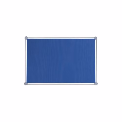 Tablón de anuncios MAULpro azul con marco de aluminio y superficie textil An/Al: 90 x 120 cm