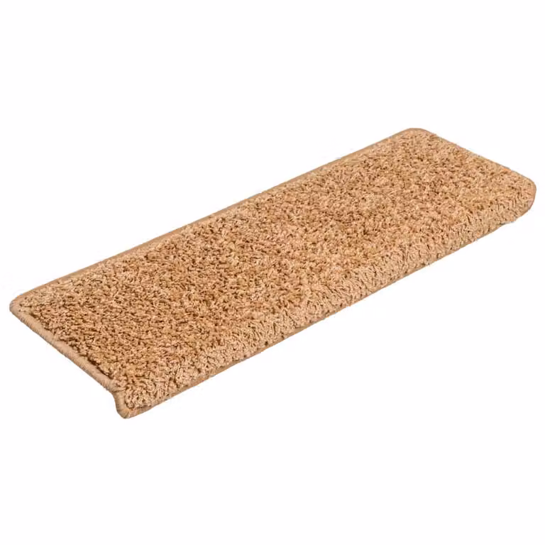 Pack de 30 alfombrillas para escaleras vidaXL autoadhesivas y antideslizantes, color beige, An/P/Al: 65 x 21 x 4 cm