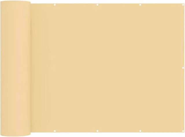 Pantalla de privacidad para balcón SYFAX en color beige y arena, An/P/Al: 700 x 200 cm