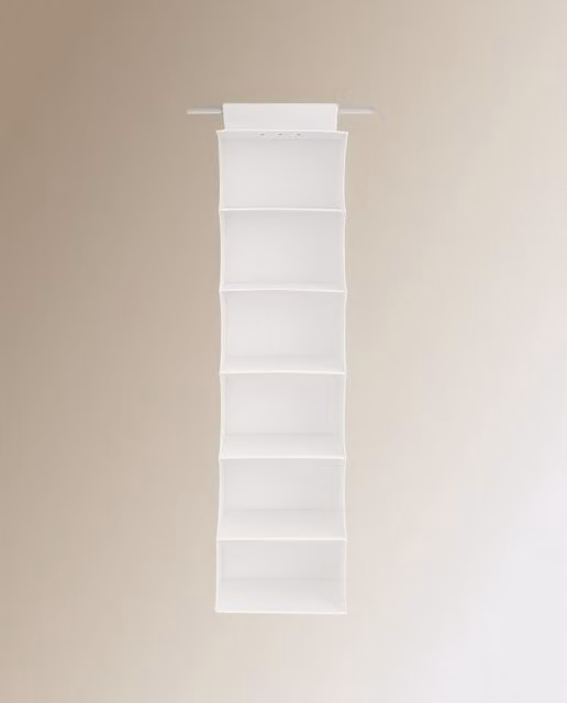 Organizador de armario El Corte Inglés con 6 compartimentos en color blanco