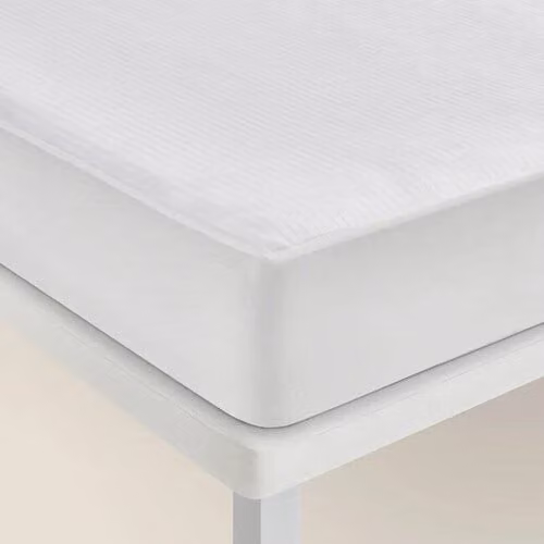 Funda de colchón Pikolin de algodón blanca con cremallera y laterales elásticos An/P/Al: 90 x 196 cm