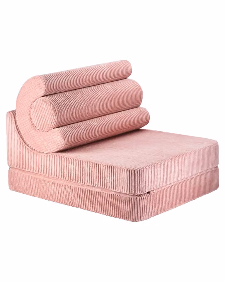 Sillón Flipster Wigiwama de pana de poliéster en color rosa, An/P/Al: 67 x 57 x 78 cm