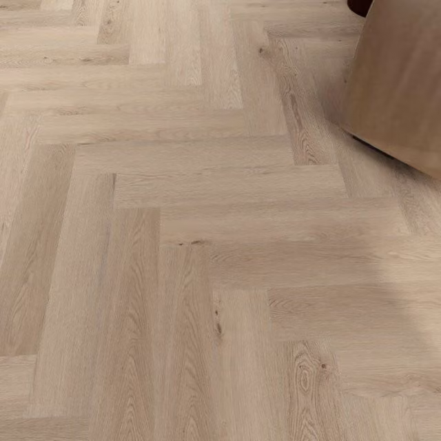 Suelo vinílico clic Home Deluxe ELORA con sonido de impacto, efecto madera Roble Beige, 10 m²