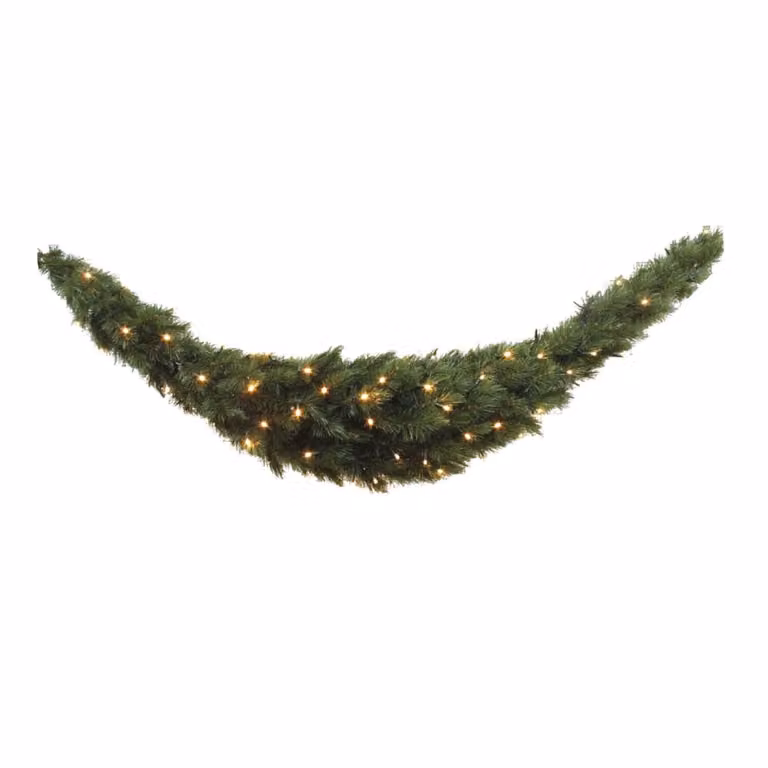 Guirnalda LED Triumph Tree Forest Frosted verde con luz blanca cálida, An/P/Al: 36 x 36 x 180 cm