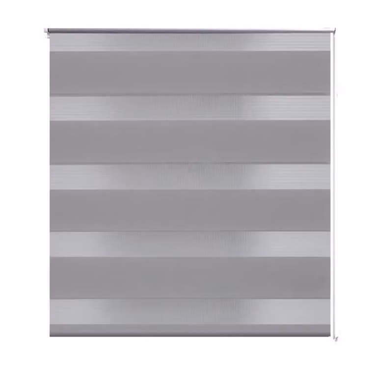 Estor cebra Syfax day night gris de poliéster An/P/Al: 116,7 x 120,9 x 230 cm