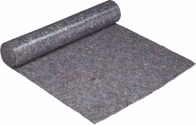 Rollo de fieltro protector para pintar Relaxdays, antideslizante e impermeable, color gris, An/P/Al: 1 x 25 m