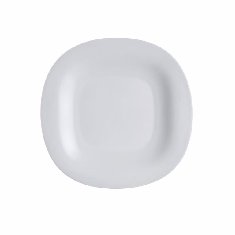 Juego de 6 platos llanos Carine Granit de Luminarc en vidrio opal gris de 27 cm