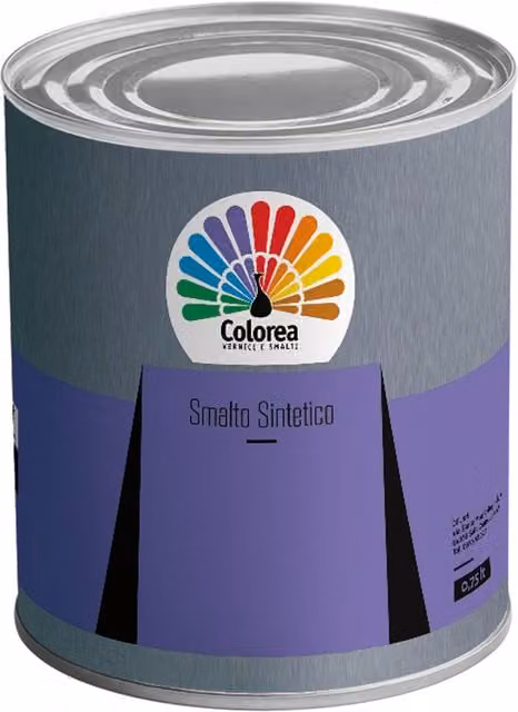 Smalto Sintético Colorea para Metal Negro Brillante de 2,5 l