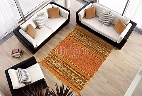 Kilim Lory Tribal de Galleriafarah1970 hecho a mano en algodón An/P/Al: 150 x 90 cm