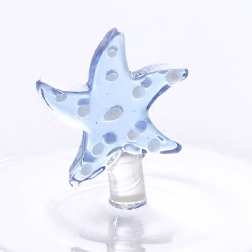 Vaso de agua Nelya de Atmosphera en color transparente con diseño de estrella
