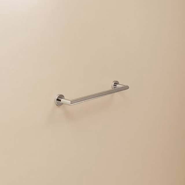 Toallero de barra Kubic Cool Cosmic de metal en color plata para montaje en pared An/P/Al: 40 x 40 x 40 cm