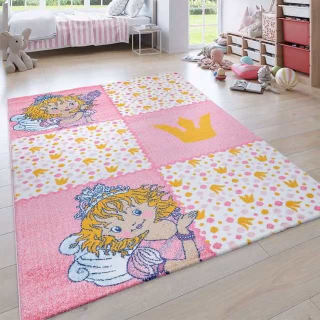 Alfombra infantil Prinzessin lillifee rosa An/P: 80 x 150 cm