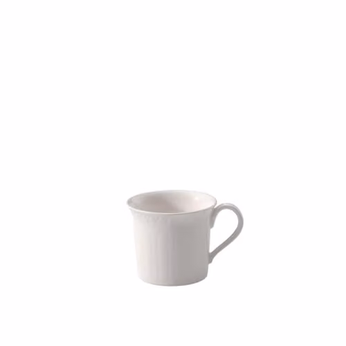 Taza de espresso Villeroy & Boch Cellini de porcelana blanca, 100 ml