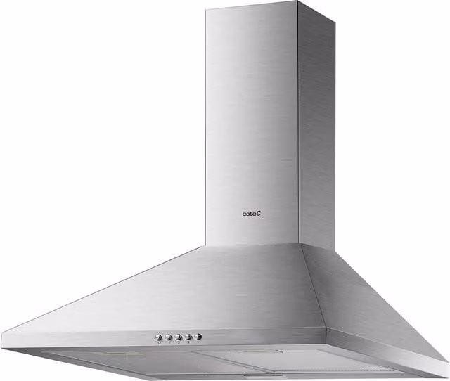 Campana extractora decorativa Cata Omega 7500 X de acero inoxidable color plata con clase A y 74.5 cm de ancho