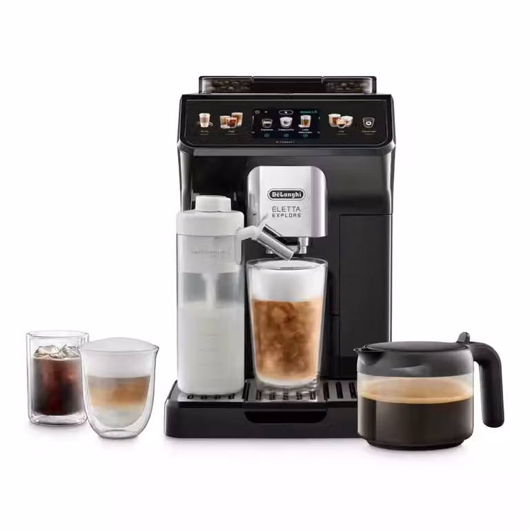 Cafetera automática De'Longhi Eletta Explore ECAM452.67.G con función Cold Brew en color negro
