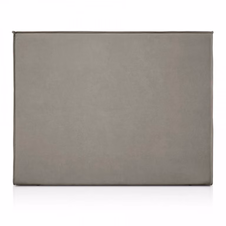 Cabecero tapizado Morfeo de estilo escandinavo en gris antracita, An/Al: 150 x 120 cm