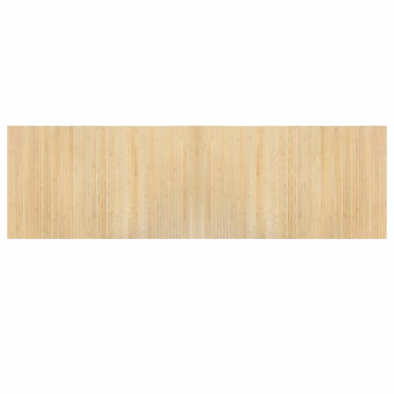 Alfombra rectangular de bambú vidaXL color beige, An/P: 60 x 200 cm