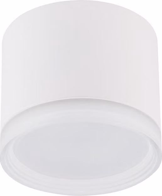 Lámpara de techo empotrada Nowodvorski SILBA de diseño cilíndrico moderno en color blanco
