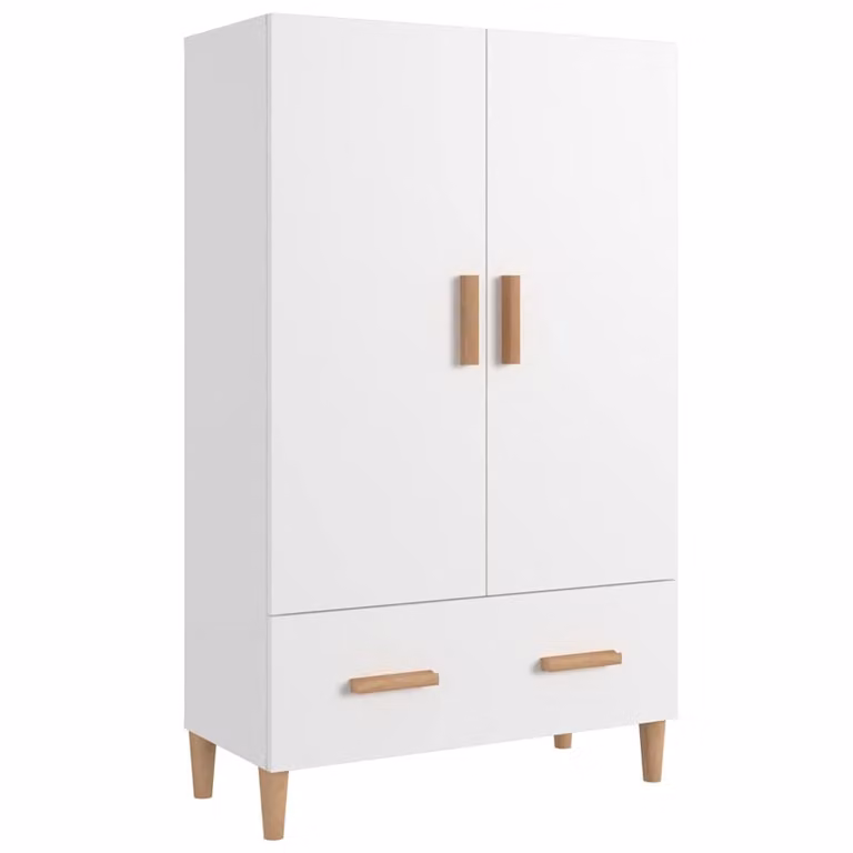 Aparador minimalista de madera de VIDAXL en color blanco An/P/Al: 70 x 31 x 115 cm