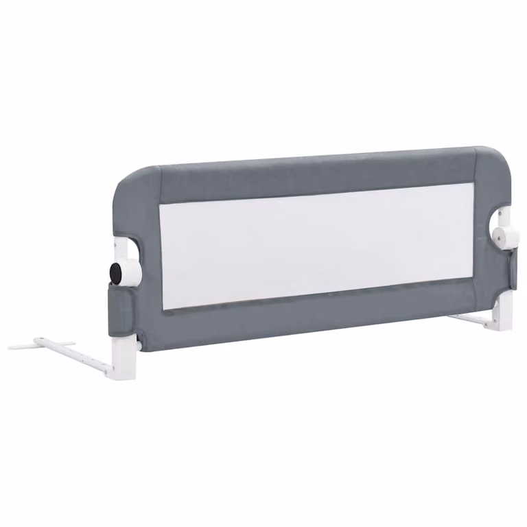 Barandilla de seguridad plegable para cama infantil vidaXL en gris de textil y metal, An: 102 cm, Al: 42 cm