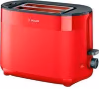 Tostadora Bosch TAT2M124 de 2 rebanadas, 950 W, color rojo