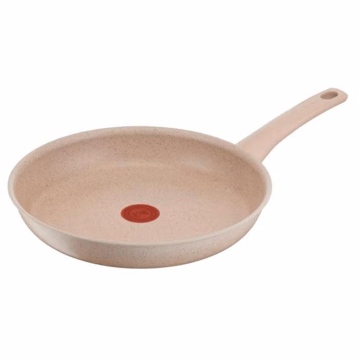 Sartén Tefal Delight de 28 cm con revestimiento antiadherente y cuerpo de aluminio reciclado en color beige