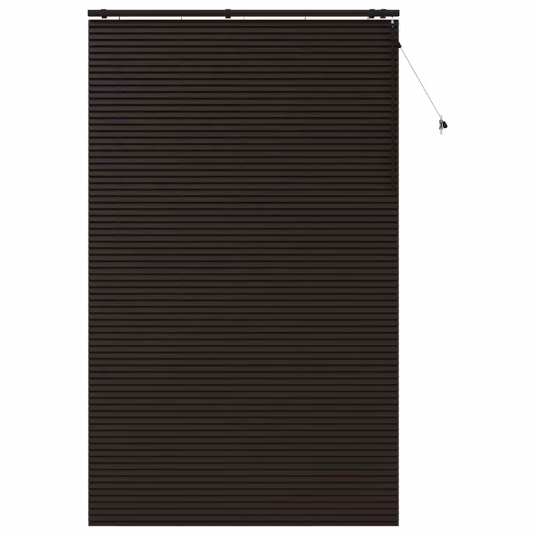 Persiana veneciana de madera vidaXL en marrón oscuro, An/Al: 150 x 250 cm