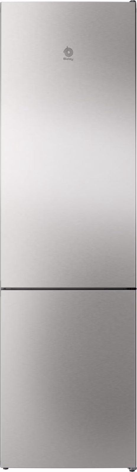 Frigorífico combinado Balay No Frost en color silver con capacidad de 363 litros, Altura: 203 cm, Ancho: 60 cm, Profundidad: 66.5 cm