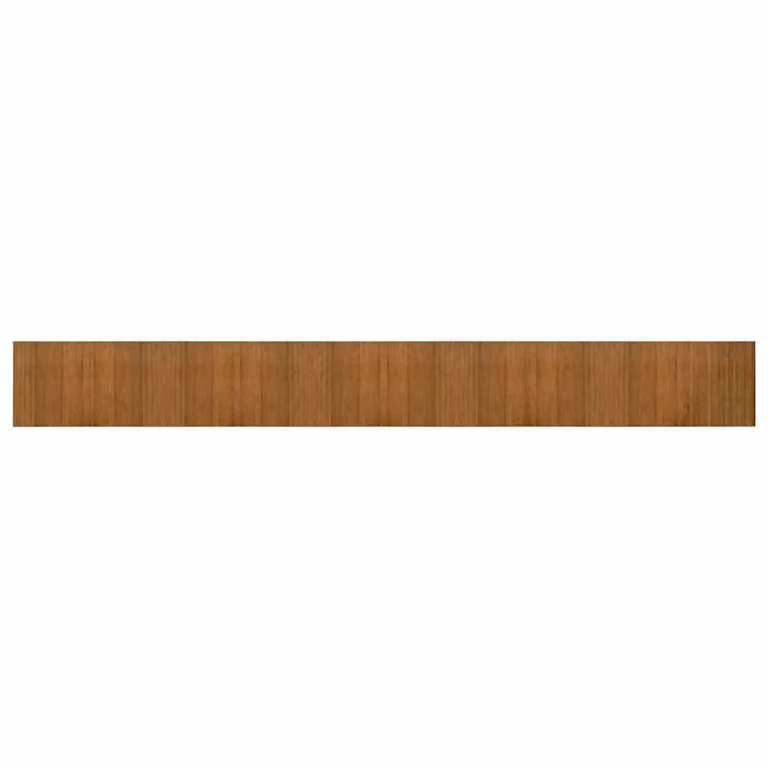 Alfombra rectangular de bambú vidaXL marrón An/P: 60 x 500 cm