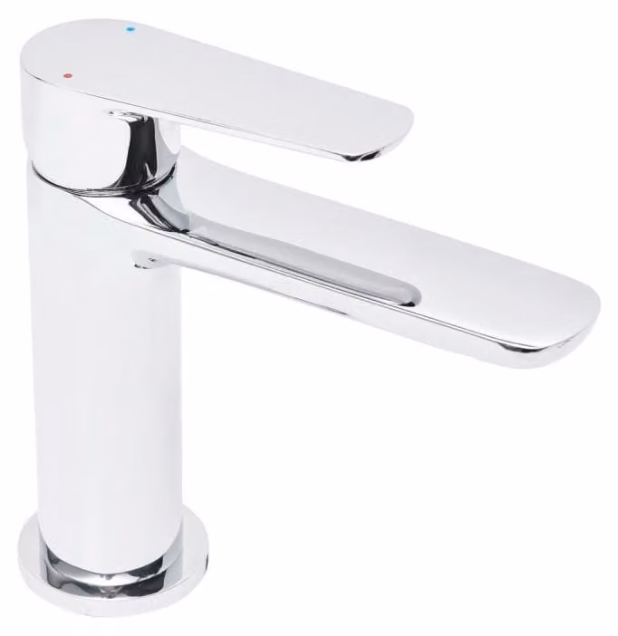 Lavabo de sobreponer SAT MOOD sin desagüe acabado cromado plateado