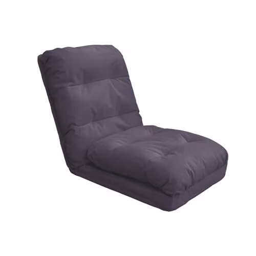 Sillón de suelo convertible Deco Arts en gris, con respaldo reclinable y tejido resistente a los rayos UV para interior y exterior, An/P/Al: 210 x 60 cm