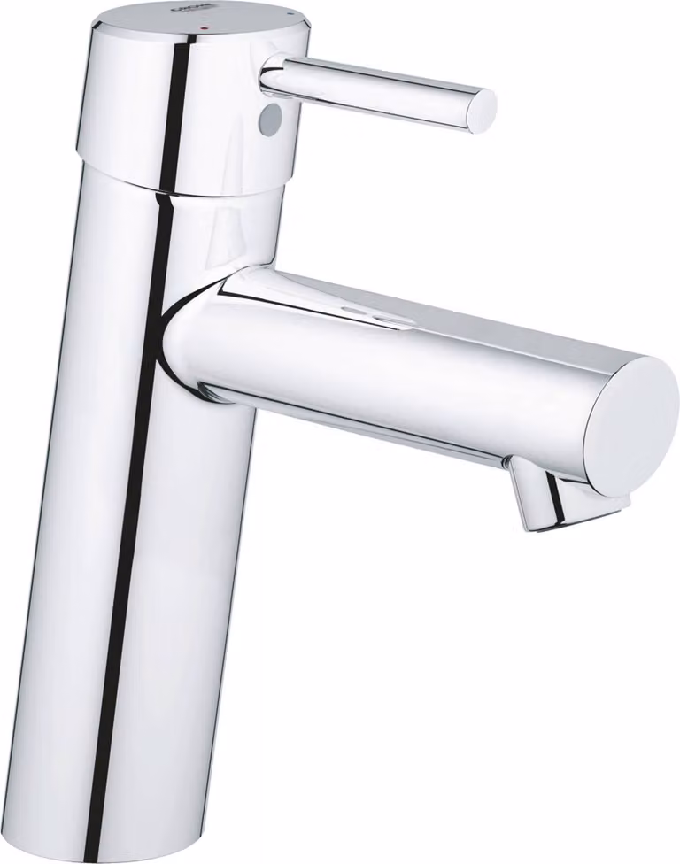 Grifo para lavabo monomando Grohe Concetto OHM en color cromo con desagüe pop-up y ahorro de agua