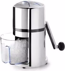Máquina picadora de hielo Ibili en acero inoxidable color plata con pala para hielo
