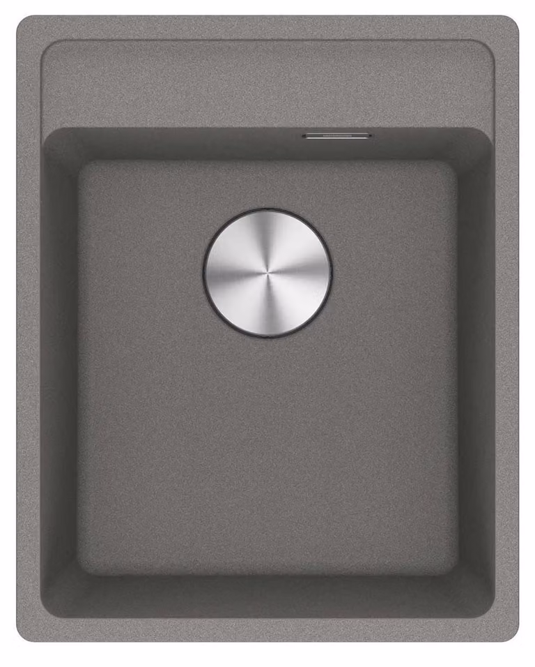 Fregadero de encimera Franke Maris MRG 610-37 en fragranite color gris piedra, An/P/Al: 51 x 41 x 20 cm