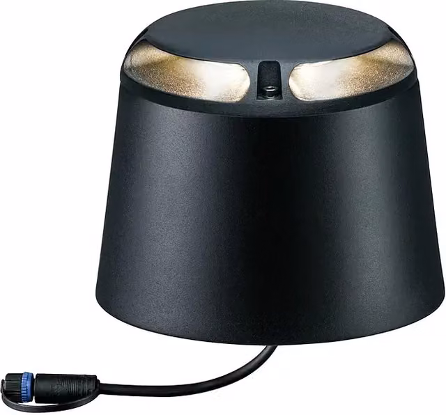 Aplique LED para exterior Paulmann Plug & Shine, blanco, IP67, Ø 19,3 cm x Al 15,5 cm