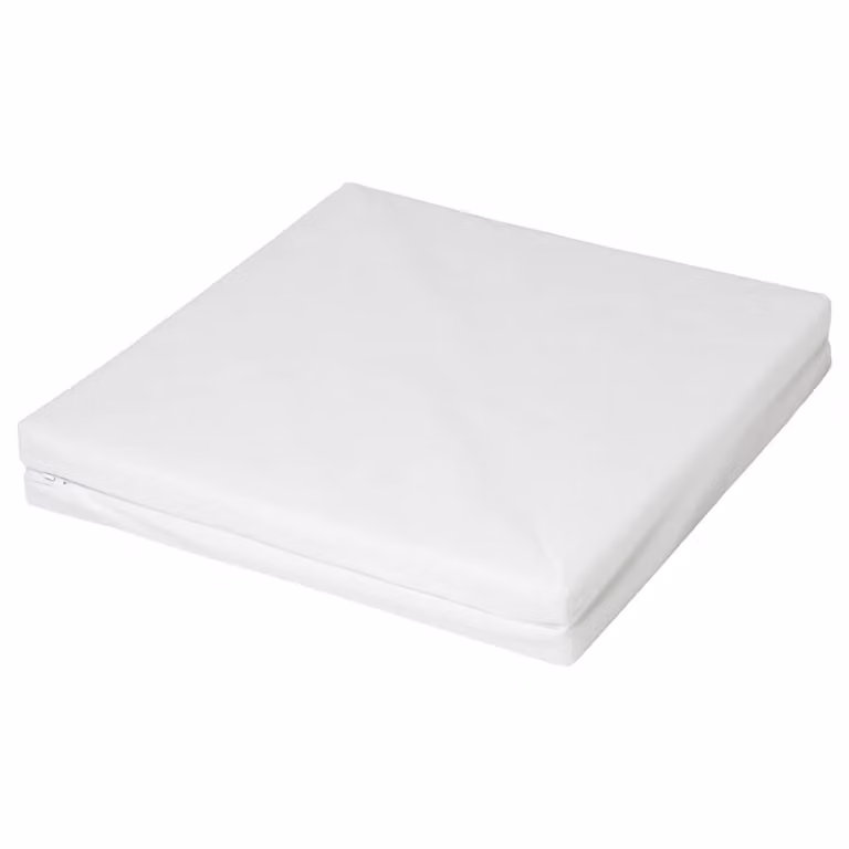 Colchón plegable para bebé BABYCALIN con funda extraíble y certificación Oeko-Tex, color blanco, An/P: 120 x 60 cm