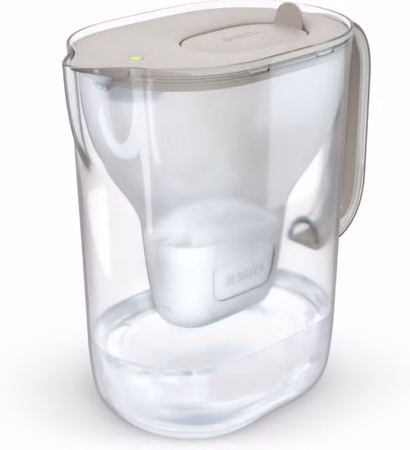 Jarra purificadora de agua Brita Style Essential XL con filtro Maxtra Pro Pure Performance, color beige arena, 3,6 l