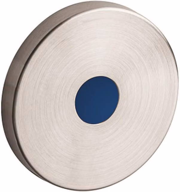 Grifo de ducha electrónico empotrado Idral con sensor en acero inoxidable cepillado color plata