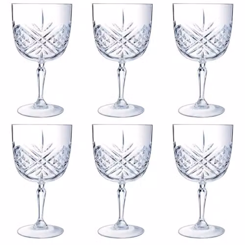 Set de 6 copas de combinado Broadway Arcoroc de vidrio transparente de 580 ml
