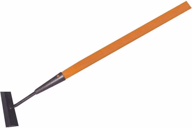 Espátula Schuffel de acero inoxidable en color negro con ancho de trabajo de 16 cm