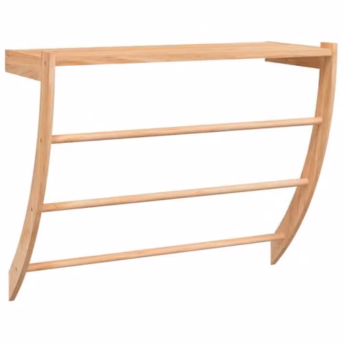 Toallero Helloshop26 de madera de nogal color marrón An/P/Al: 60 x 25,5 x 49 cm