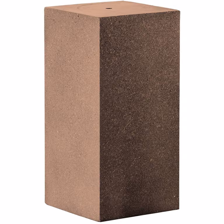 Pedestal para fuente de terraza Heissner en color marrón, An/P/Al: 39 x 39 x 68 cm
